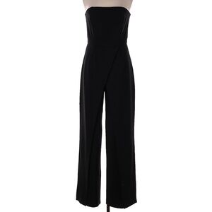 White House Black Market Elegant Black Strapless Jumpsuit Size 8. EUC